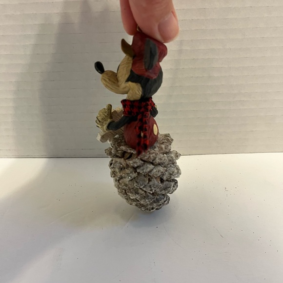 Mickey Mouse Super Rare Handmade Pinecone and Snowflake Ornament Disney - Picture 5 of 11